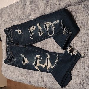 American Eagle Super High Rise Jegging with Next Level Stretch, Skinny, Size 2